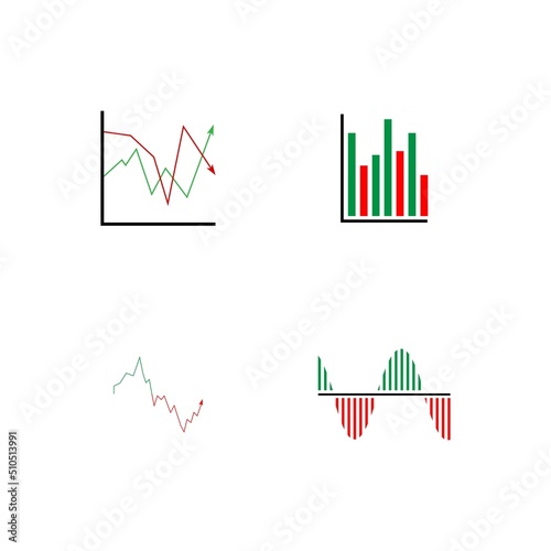 market volatility icon illustration design