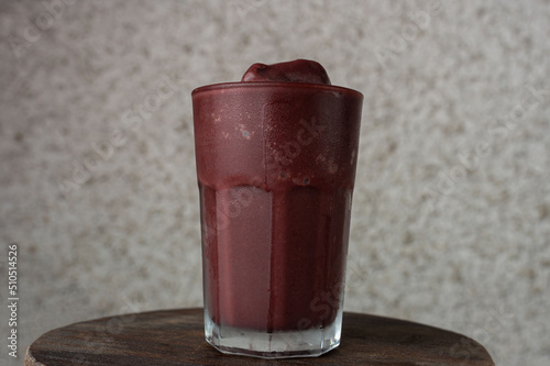 Refreshing - smoothie - creamy açai juice photo