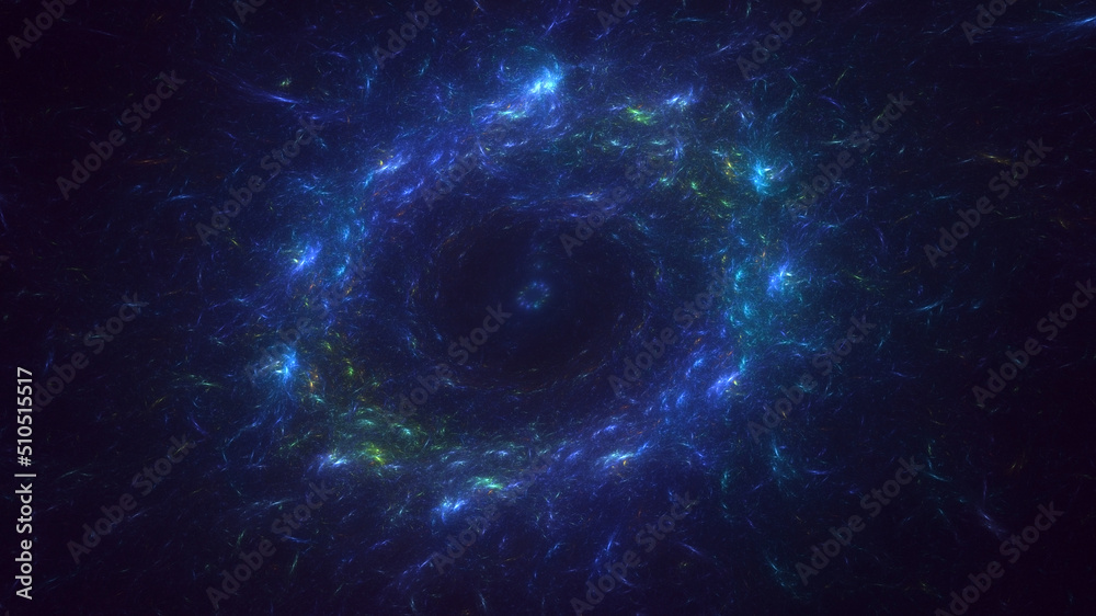 Obraz premium 3D rendering abstract round light background