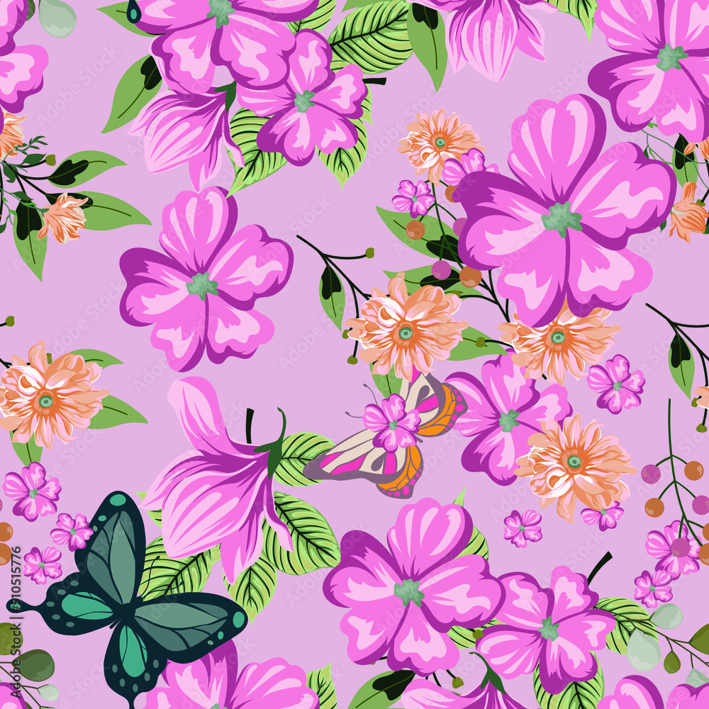 seamless floral pattern seamless floral pattern