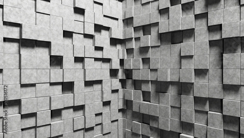 Concrete Cubes Background