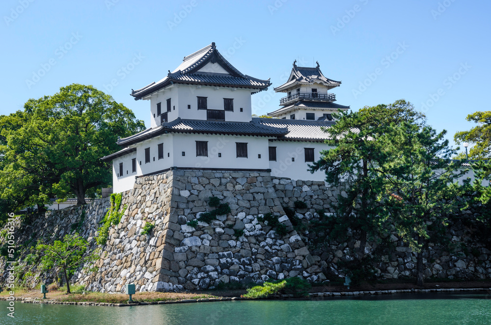 Fototapeta premium Imabari Castle in Ehime Prefecture, Shikoku, Japan.