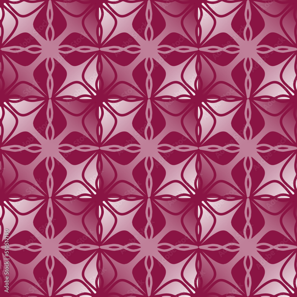 Pink Abstract Flowers Seamless pattern, Ideal for fabric printing bandana, neck wear, shawl, hijab, paper, textile, wallpaper, carpet, blanket, ceramics, or tiles. Artwork for fashion printing.