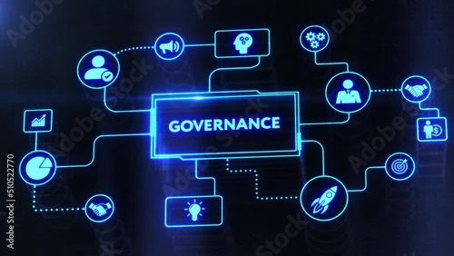 Business, Technology, Internet and network concept. GOVERNANCE  successful business concept.
