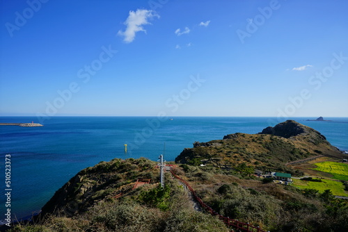 Wallpaper Mural fine seascape with lighthouse and island Torontodigital.ca