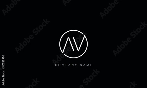 AV, VA Abstract Letters Logo Monogram photo
