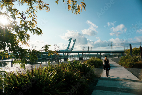 Beautiful morning around Whangarei port in Whangarei, Northland, New Zealand.