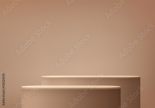 Murais de parede 3d background products display podium scene with geometric platform