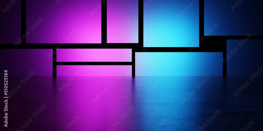 3d rendering of spaceship corridor blue purple background neon glowing. Cyberpunk concept. Scene for advertising, showroom, technology, future, modern, interior, tunnel. Sci-Fi futuristic Illustration 3d rendering of spaceship corridor blue purple background neon glowing. Cyberpunk concept. Scene for advertising, showroom, technology, future, modern, interior, tunnel. Sci-Fi futuristic Illustration