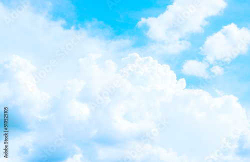 white clouds on Cloudy blue sky abstract nature background 