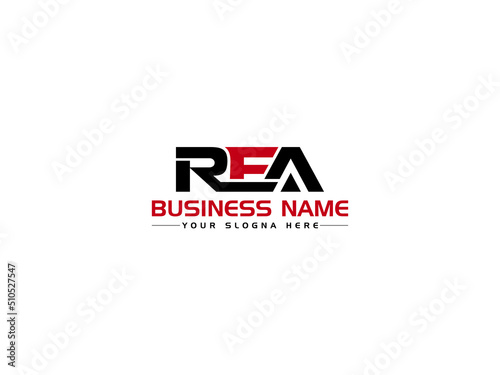 Minimalist REA Logo Icon, Creative RE Logo Letter Vector Image Design For Your Modern Business photo