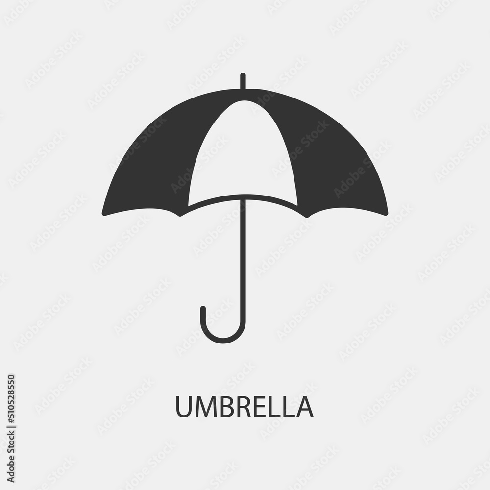 Umbrella vector icon illustration sign Umbrella vector icon illustration sign