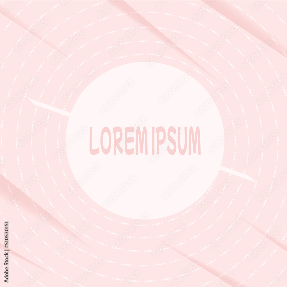 Abstract Pale Pink Diagonally Background, with swirly circle lines
