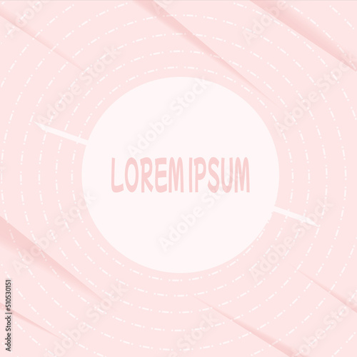 Abstract Pale Pink Diagonally Background, with swirly circle lines