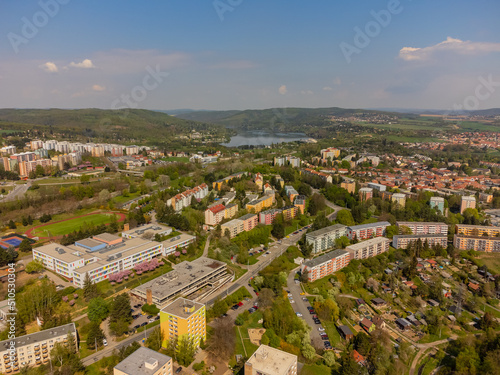 Das Ruhetal in Brünn, Tschechische Republik, von oben