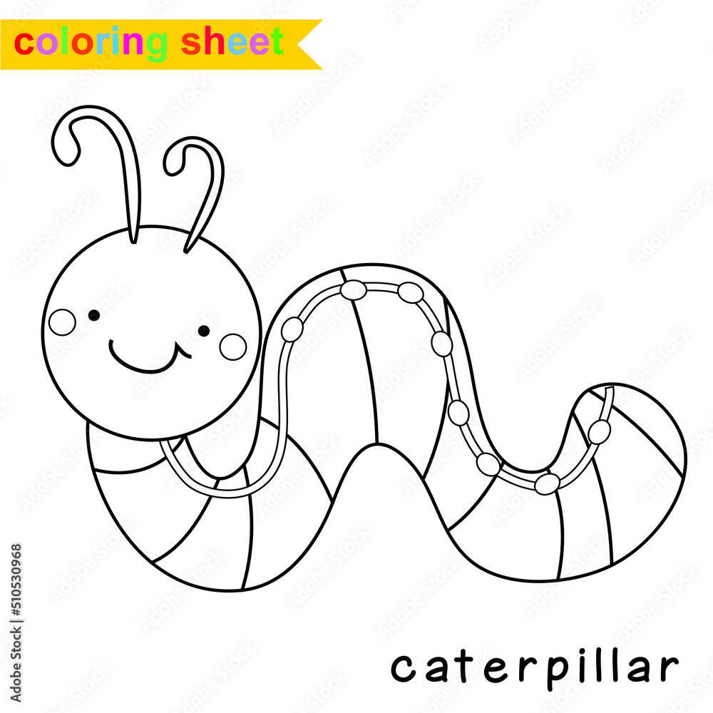 Coloring sheet for children. Educational printable about animals ...