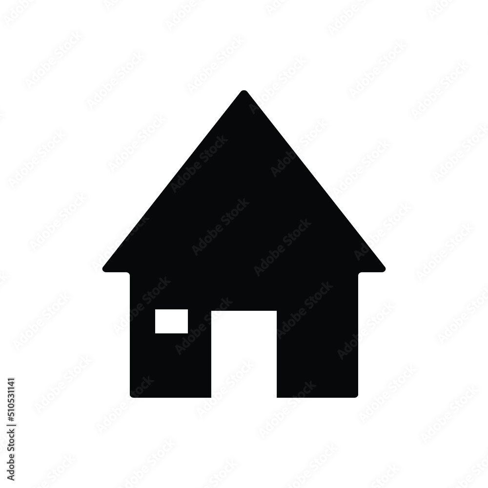 Home icon vector. House building icon symbol Home icon vector. House building icon symbol