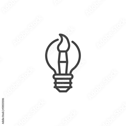 Creative idea line icon