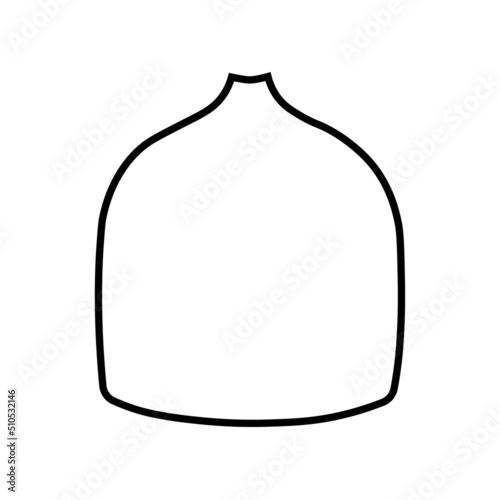 Collection of contour drawings of vases in eps 10