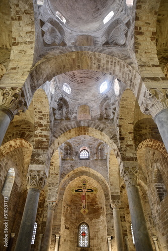 Voûtes de San Cataldo à Palerme. Sicile
