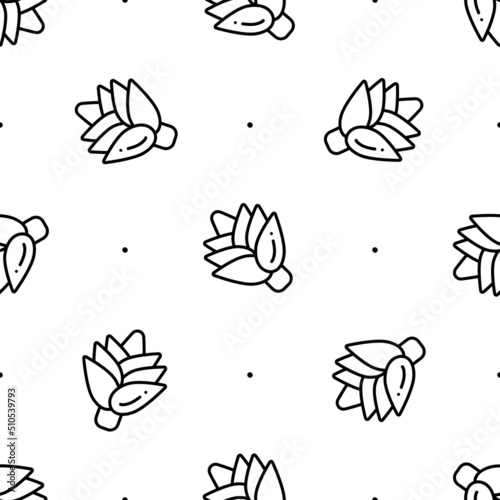 Black and white pattern with simple minimalistic artichoke vegetables. Seamless background for prints and wallpapers