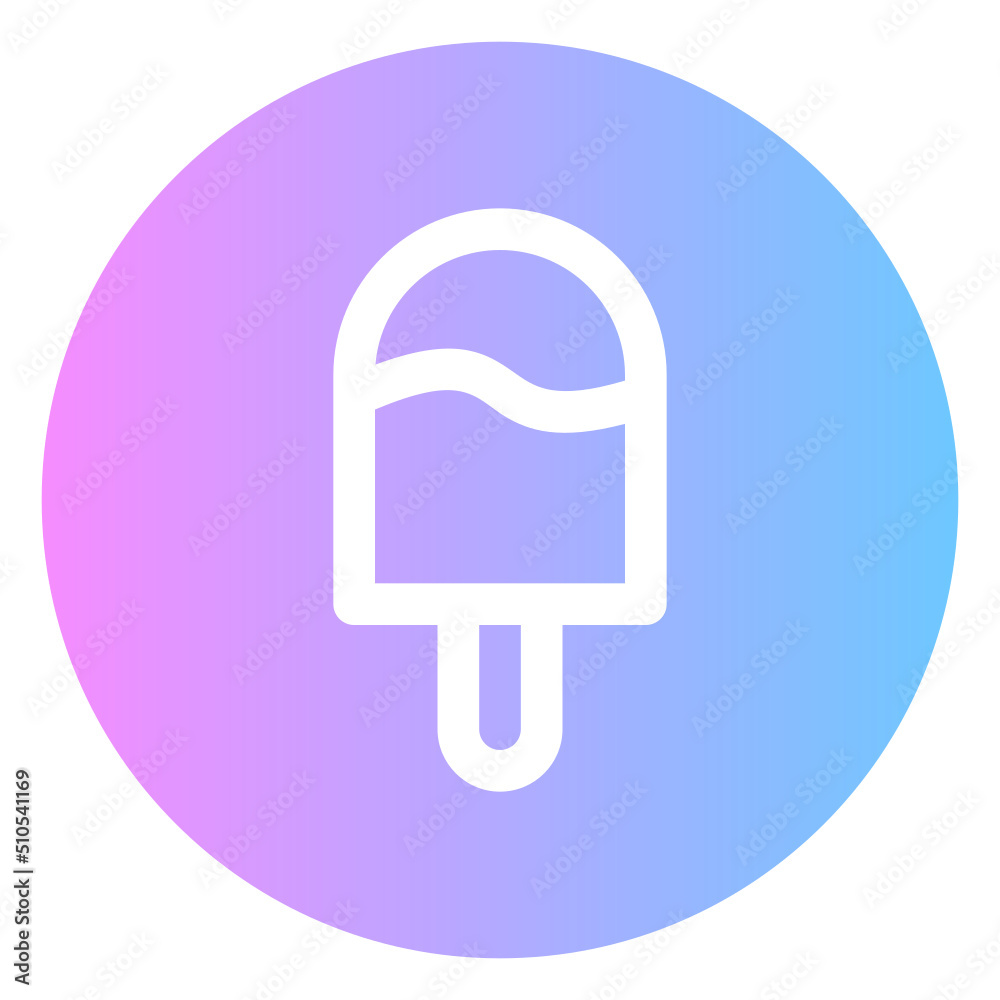 ice cream gradient icon ice cream gradient icon