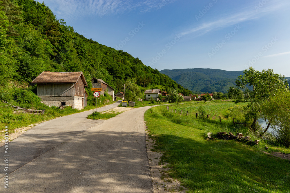 Village in the central part of Bosnia and Herzegovina. Not far from the town of Jajce. Village in the central part of Bosnia and Herzegovina. Not far from the town of Jajce.