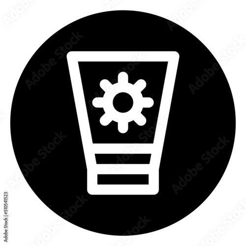 sunblock glyph icon