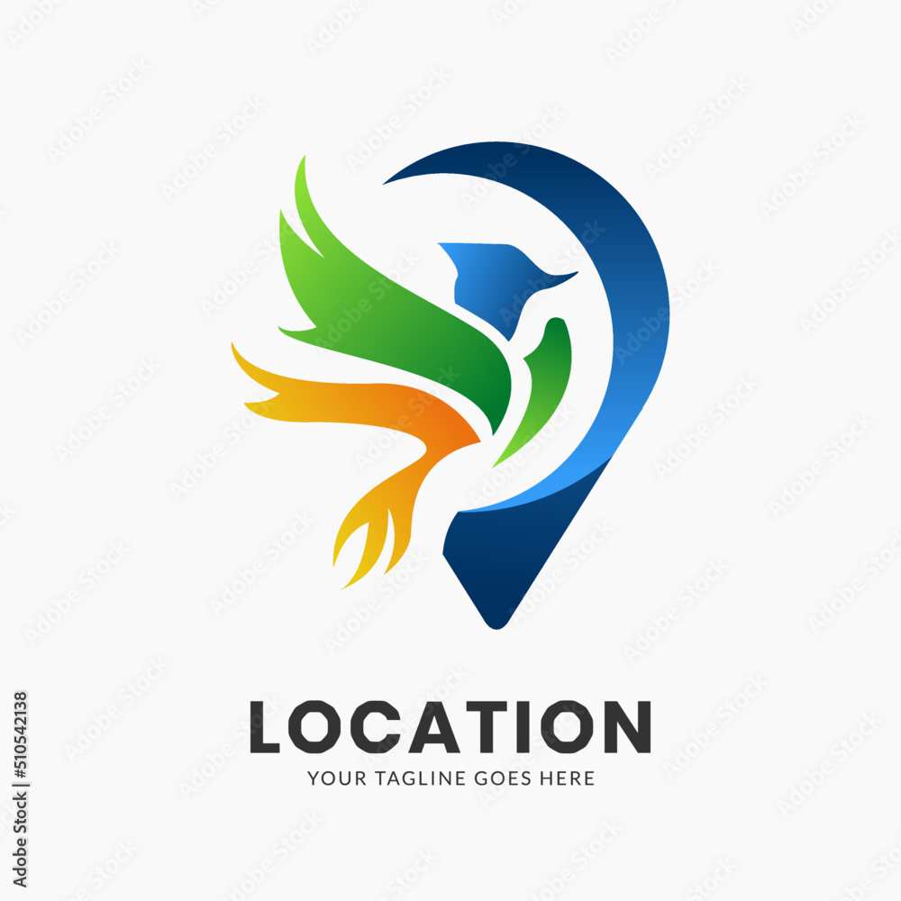 Creative location logo template