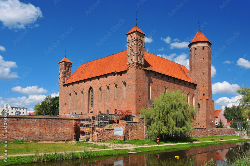 Castle of Warmian Bishops. Lidzbark Warminski, Warmian-Masurian Voivodeship, Poland.