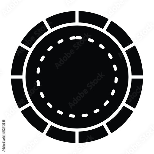 Poker Chip Icon Style