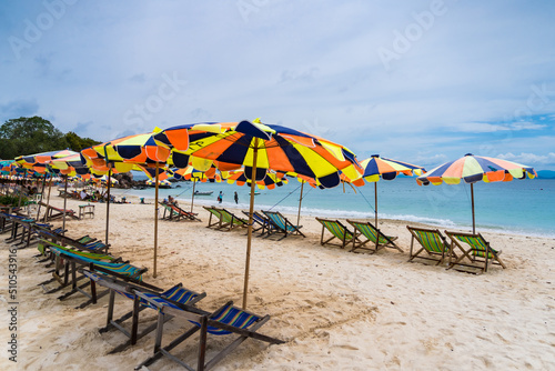 Khai Nok island is one of the most famous island in Thailand .Crystal clear water and white sand beach.