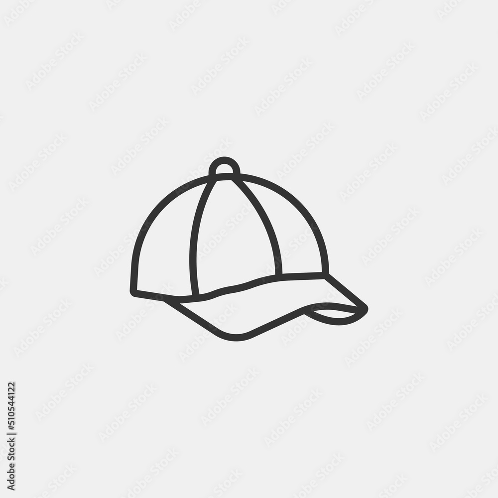 Hat vector icon illustration sign Hat vector icon illustration sign