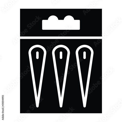 Needles Packet Icon Style