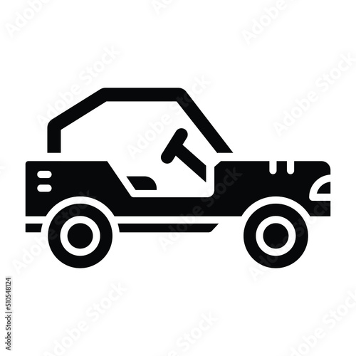 Buggy Car Icon Style