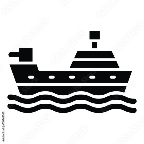 Army Ship Icon Style