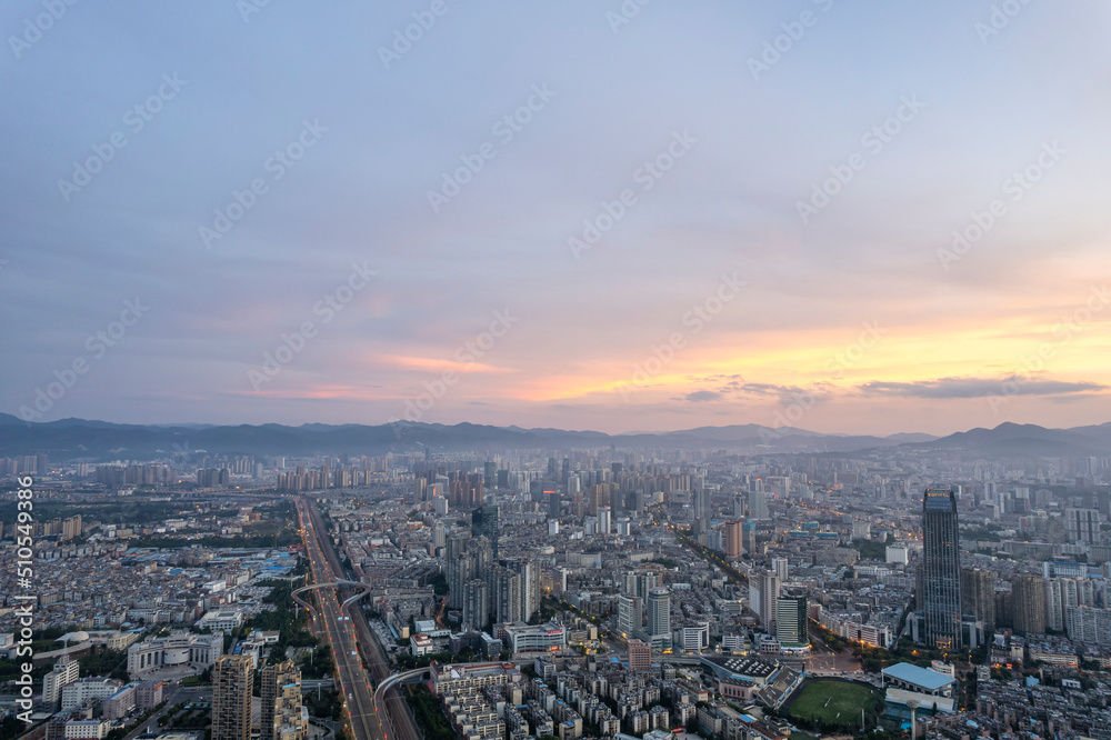 Fototapeta premium City skyline of Kunming China