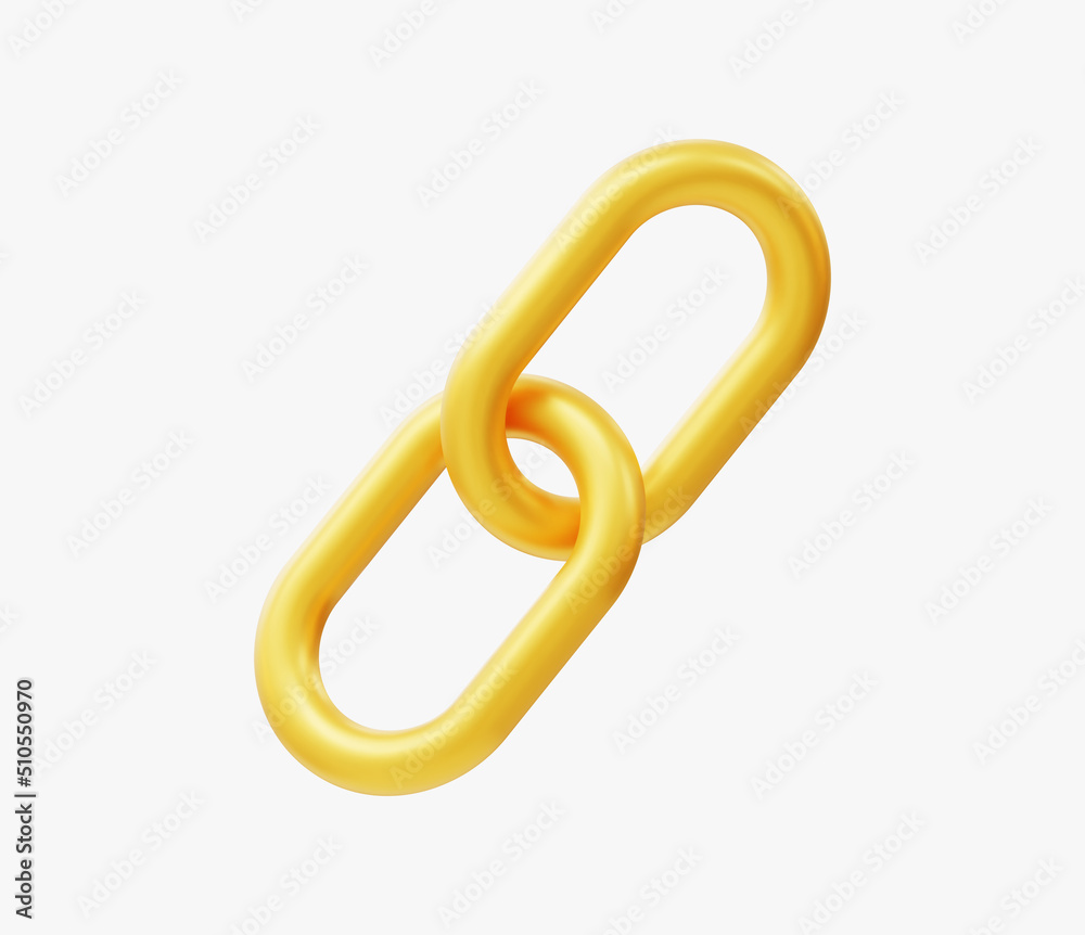 3d Realistic Chain or link Icon vector illustration 3d Realistic Chain or link Icon vector illustration