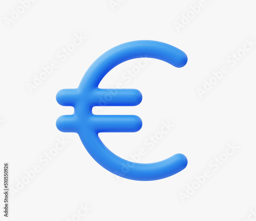3d Realistic Euro Money Icon vector illustration