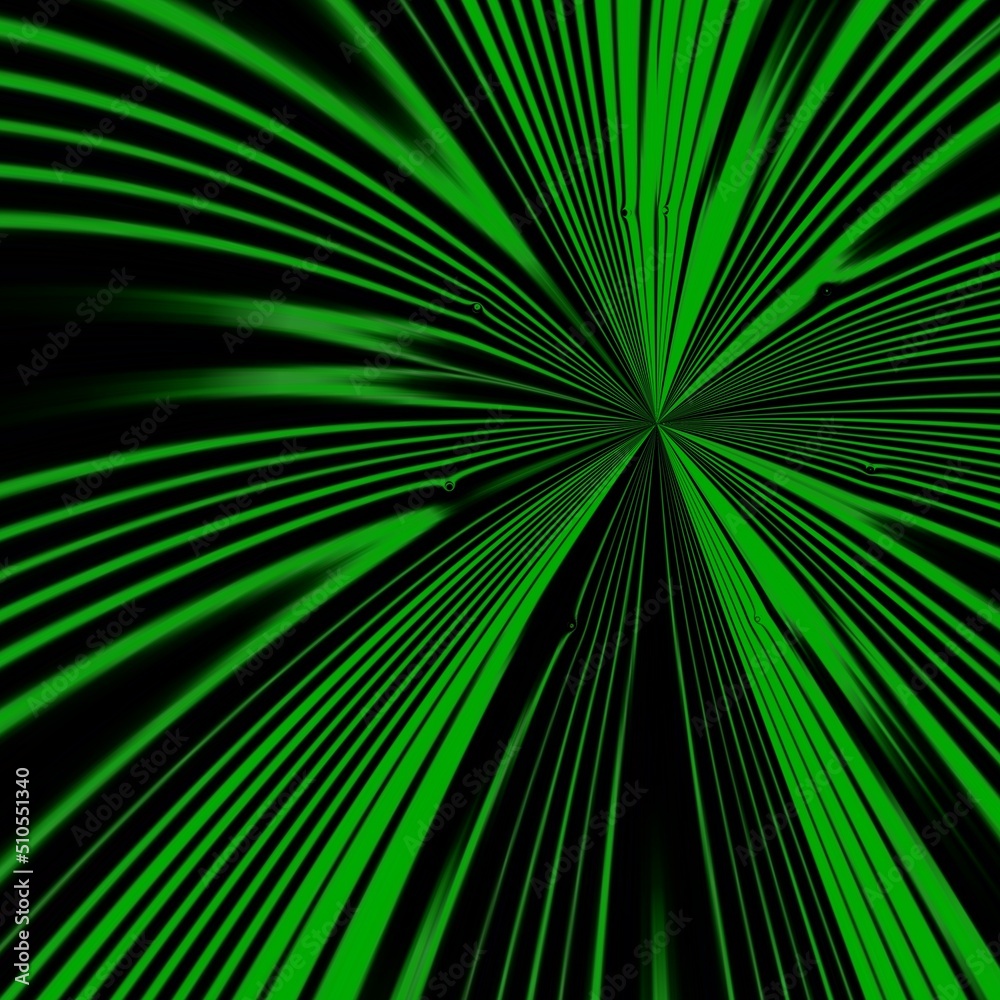 Obraz premium mysterious building in vivid green halftone style