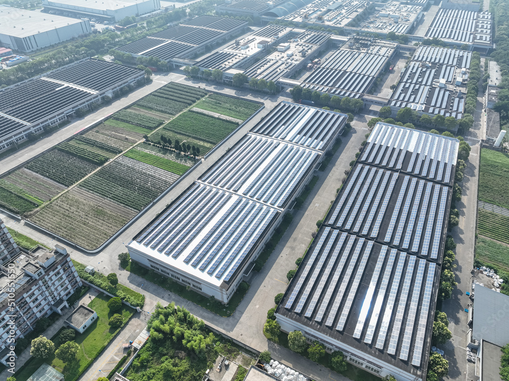 solar panels on factory rooftop solar panels on factory rooftop