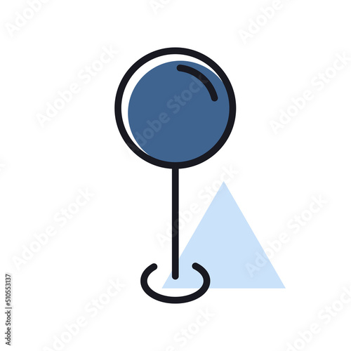 Pin map isolated icon. Map pointer. Map markers