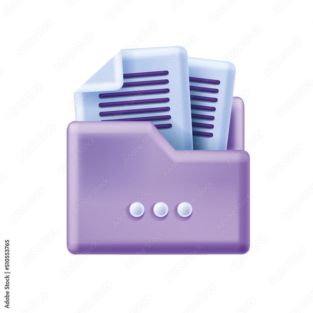 3D folder vector icon, business document office files, isolated archive data storage, paper portfolio. Computer download design element, cartoon mobile app work clipart. Minimal digital 3D folder 3D folder vector icon, business document office files, isolated archive data storage, paper portfolio. Computer download design element, cartoon mobile app work clipart. Minimal digital 3D folder