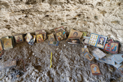 Dormition of our Lady cave complex, medieval monastery, Tsipova, Moldova photo