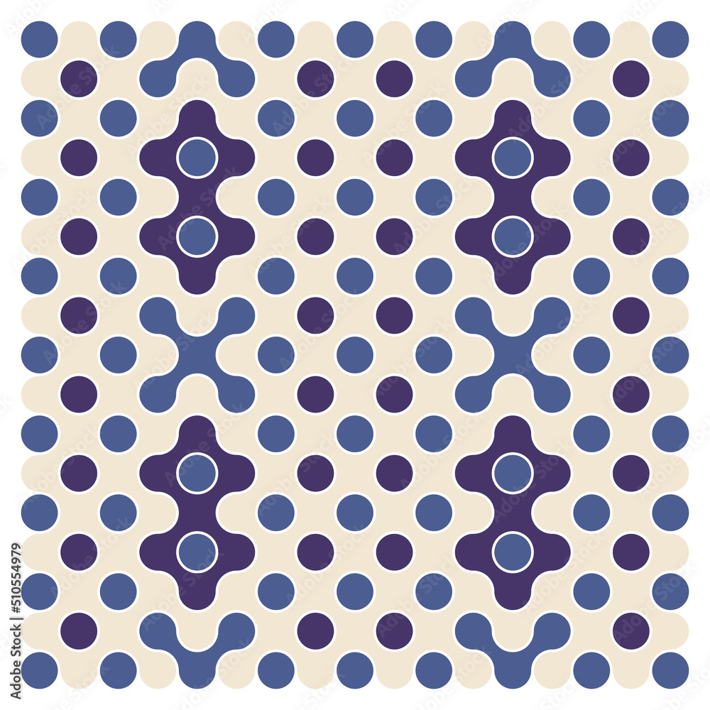 Multicolor truchet tiling connections illustration Multicolor truchet tiling connections illustration