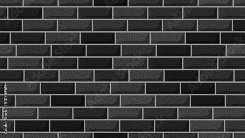 Seamless black brick wall