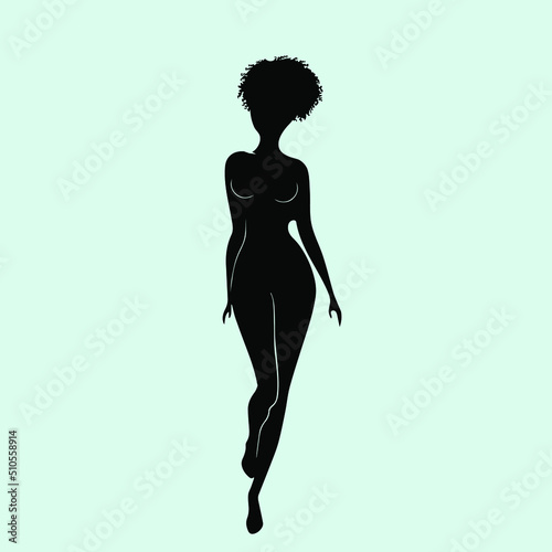 silhouette of a sexy woman