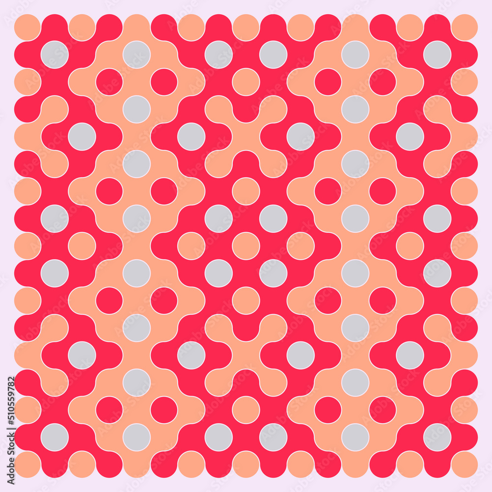 Multicolor truchet tiling connections illustration Multicolor truchet tiling connections illustration