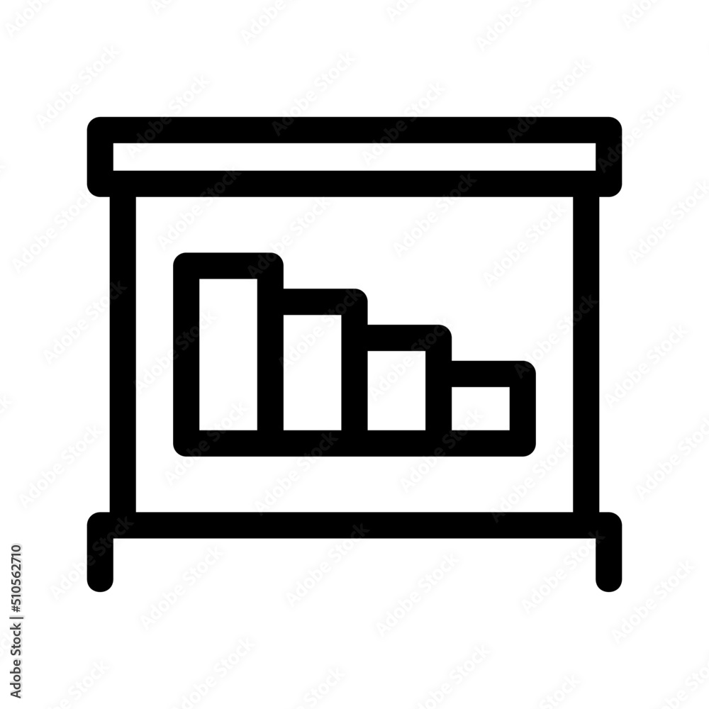 loss chart icon or logo isolated sign symbol vector illustration - high quality black style vector icons
