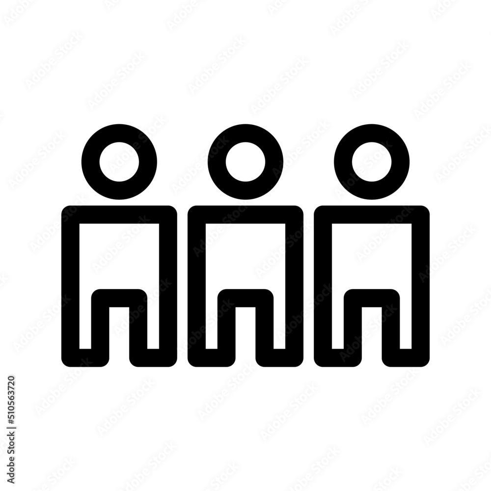 people icon or logo isolated sign symbol vector illustration - high quality black style vector icons
